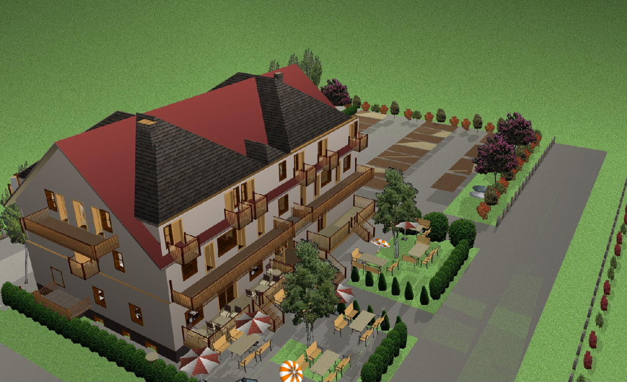 Bäckerei-Caffee-Hotel Luftaufnahme NORD-WEST 2025 Bäckerei-Caffee-Hotel Luftaufnahme NORD-WEST 2025